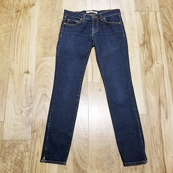 J Brand the deal skinny Straight Leg Low Rise Ankle Zip Jeans 25 Womens 28x28 - Picture 3 of 16
